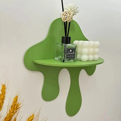 Wooden Green Paint Ink Shelf Product variant