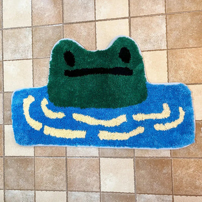 Frog In River Tufted Rug Product variant