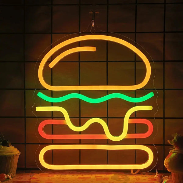 LED Burger Neon Sign Product variant