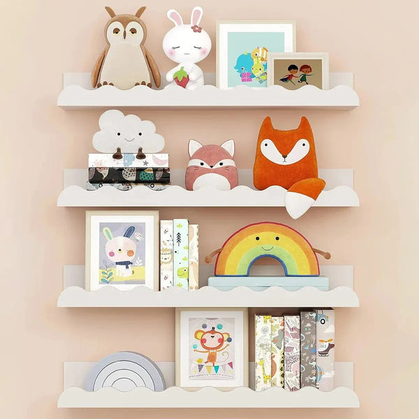 Wooden Wavy Wall Mounted Shelf Product variant