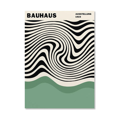 Zebra Lines Bauhaus Poster