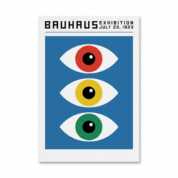 Three Eyes Bauhaus Poster