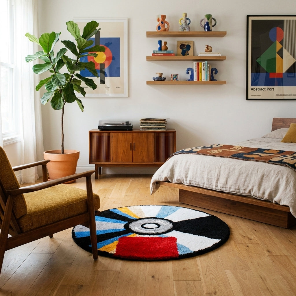 Polyester Tufted Round CD Rug - lifestyle 1