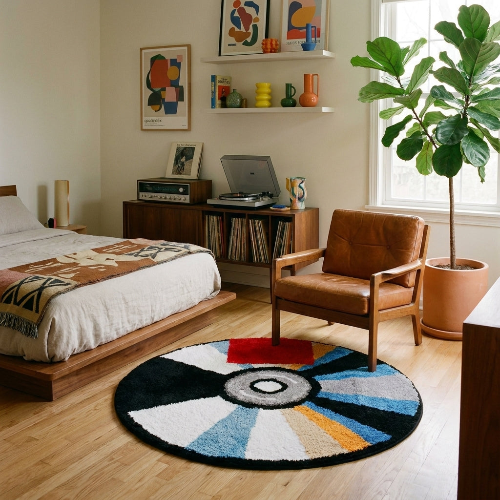Polyester Tufted Round CD Rug - lifestyle 2