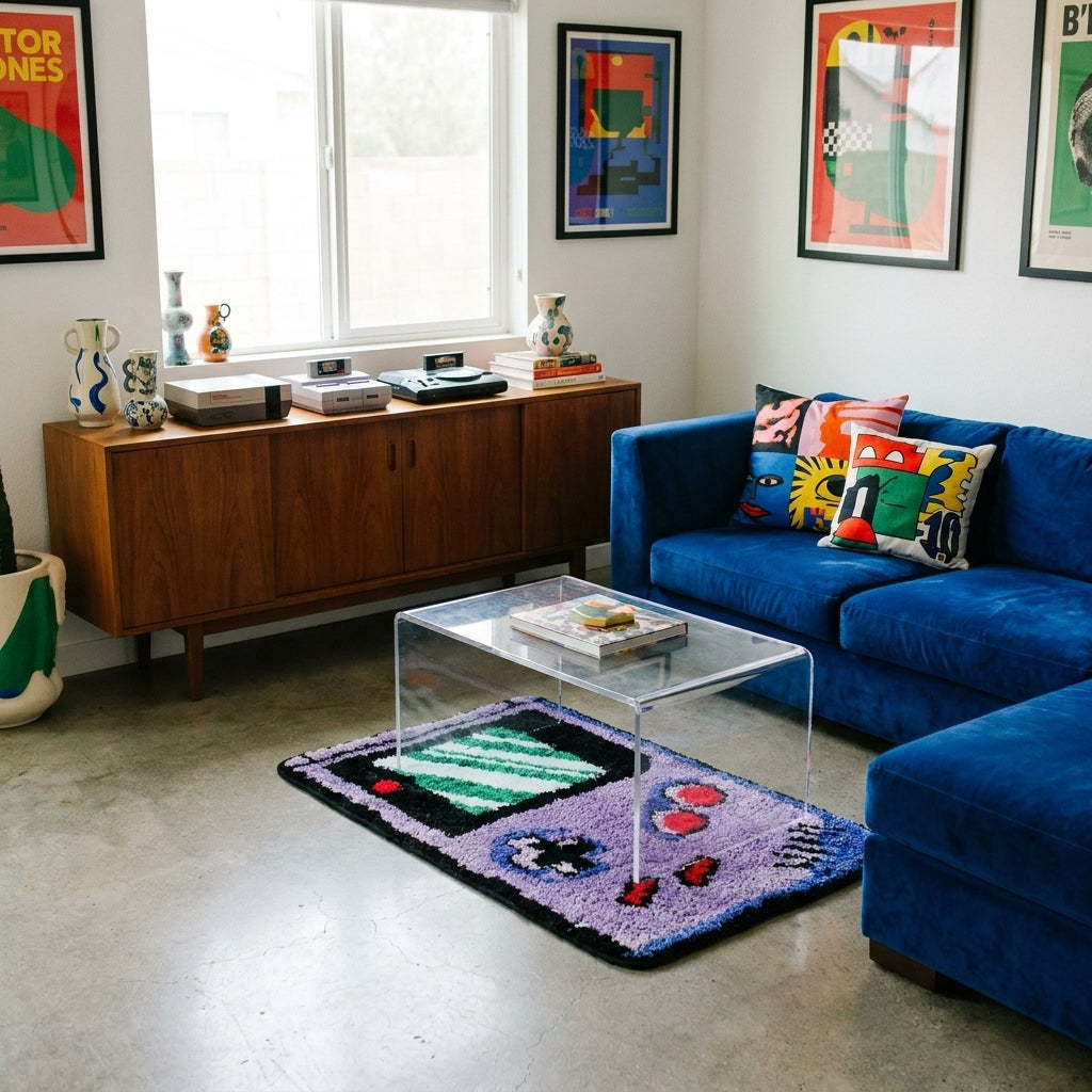 Tufted Videogame Controller Rug - lifestyle 2