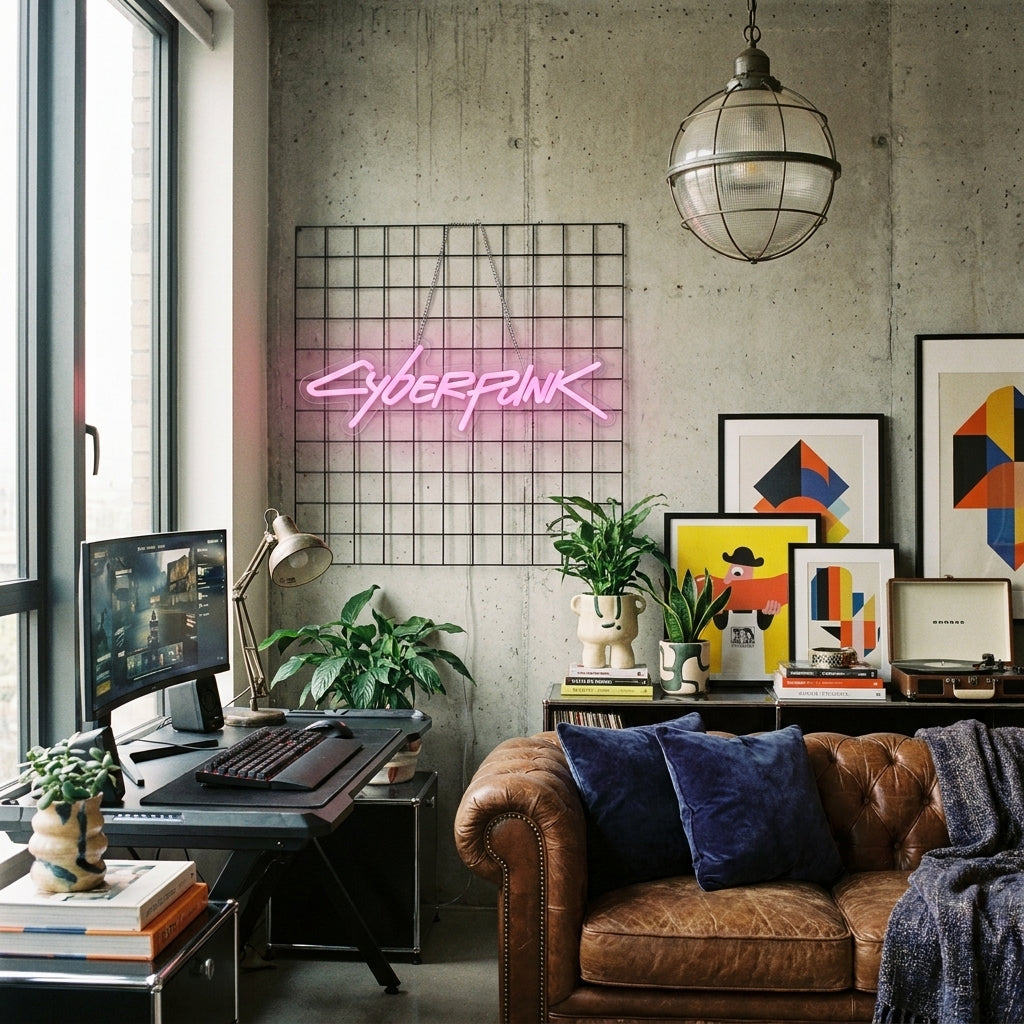 Cyberpunk Acrylic Neon Sign - lifestyle 3