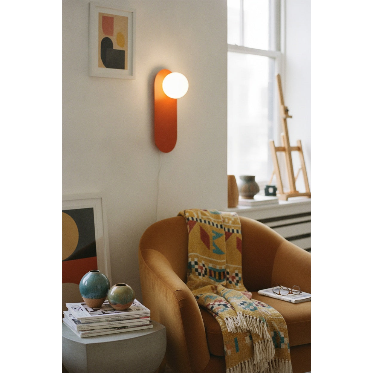Modern Iron Glass Wall Lamp - lifestyle 1