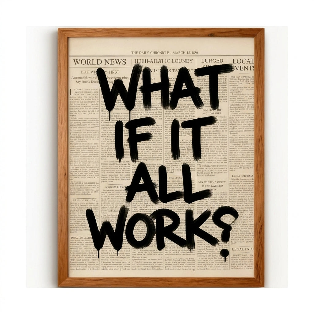 What If It All Works Canvas Poster