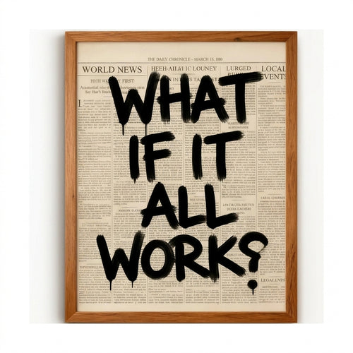 What If It All Works Canvas Poster