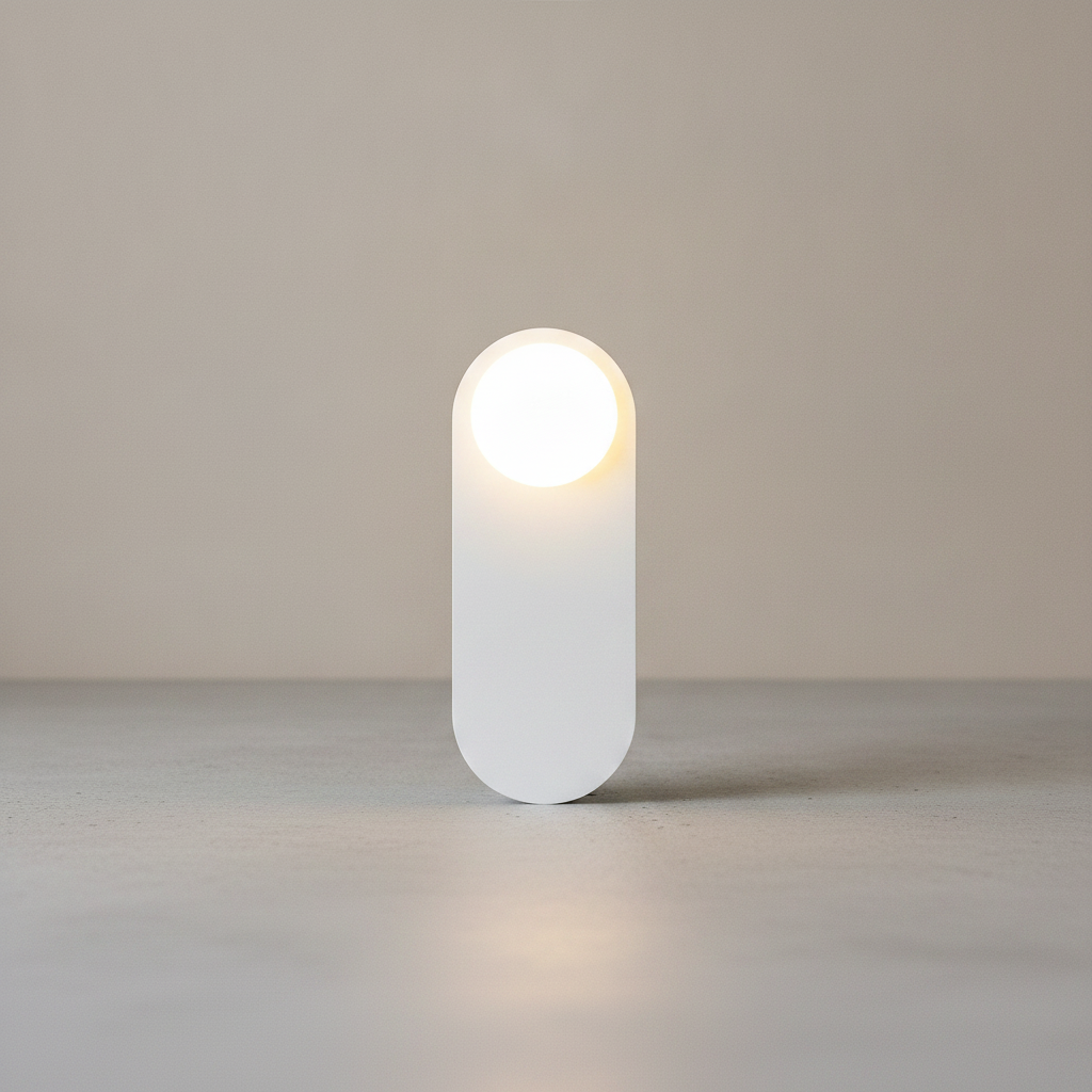 Modern Iron Glass Wall Lamp - WHITE