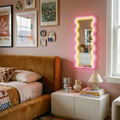 Wavy Mirror LED Neon Sign - lifestyle 1