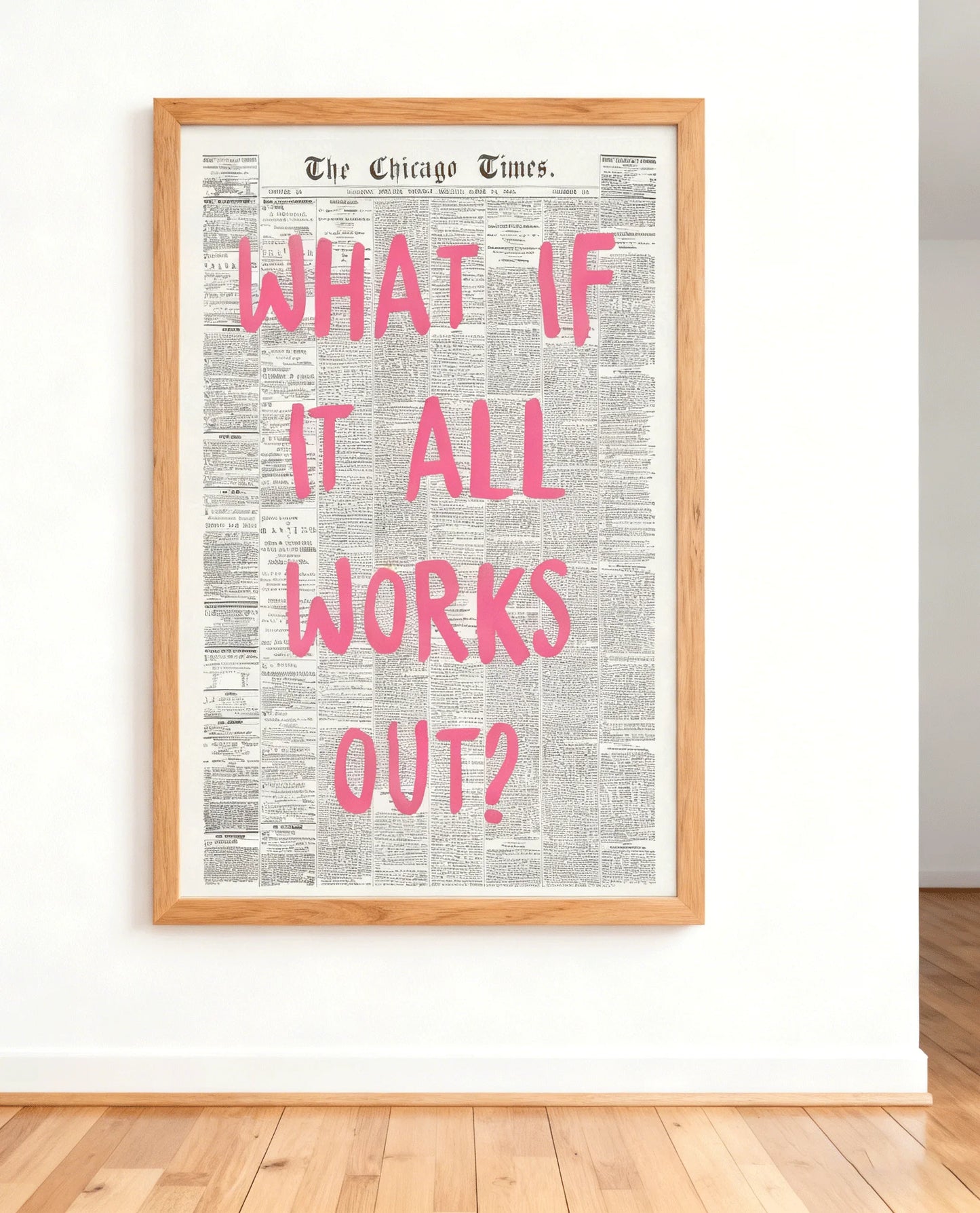 What If It All Works Canvas Poster