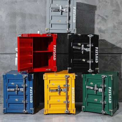 Industrial Container Nightstand