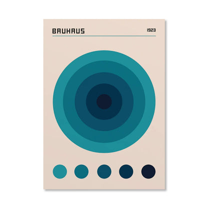 Circle & Lines Bauhaus Poster