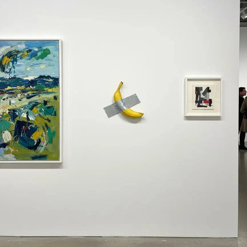 Banana Taped To Wall Art Piece  Product variant