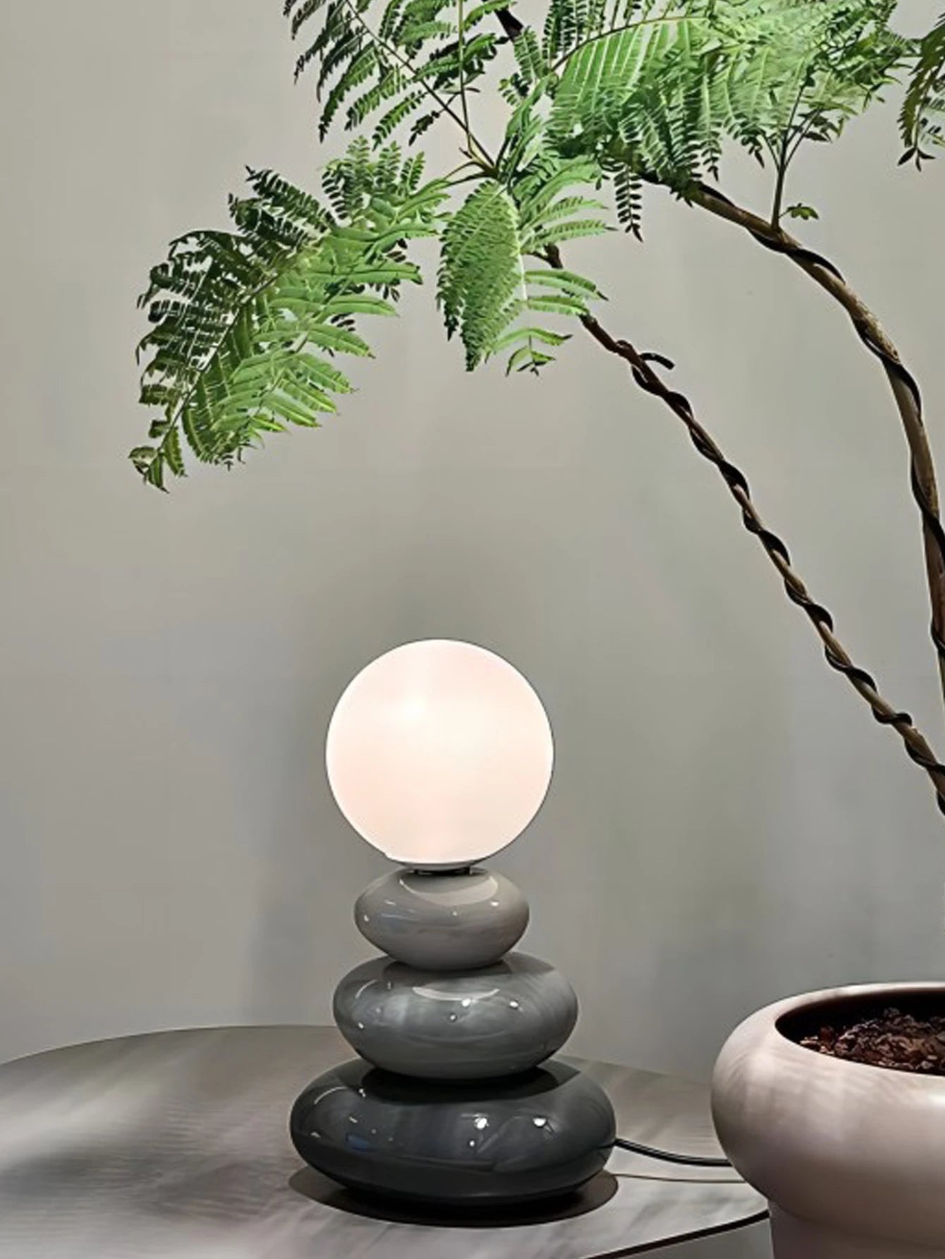 Ceramic Stacked LED Table Lamp
