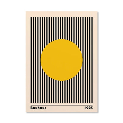 Circle & Lines Bauhaus Poster