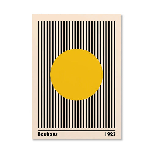 Circle & Lines Bauhaus Poster