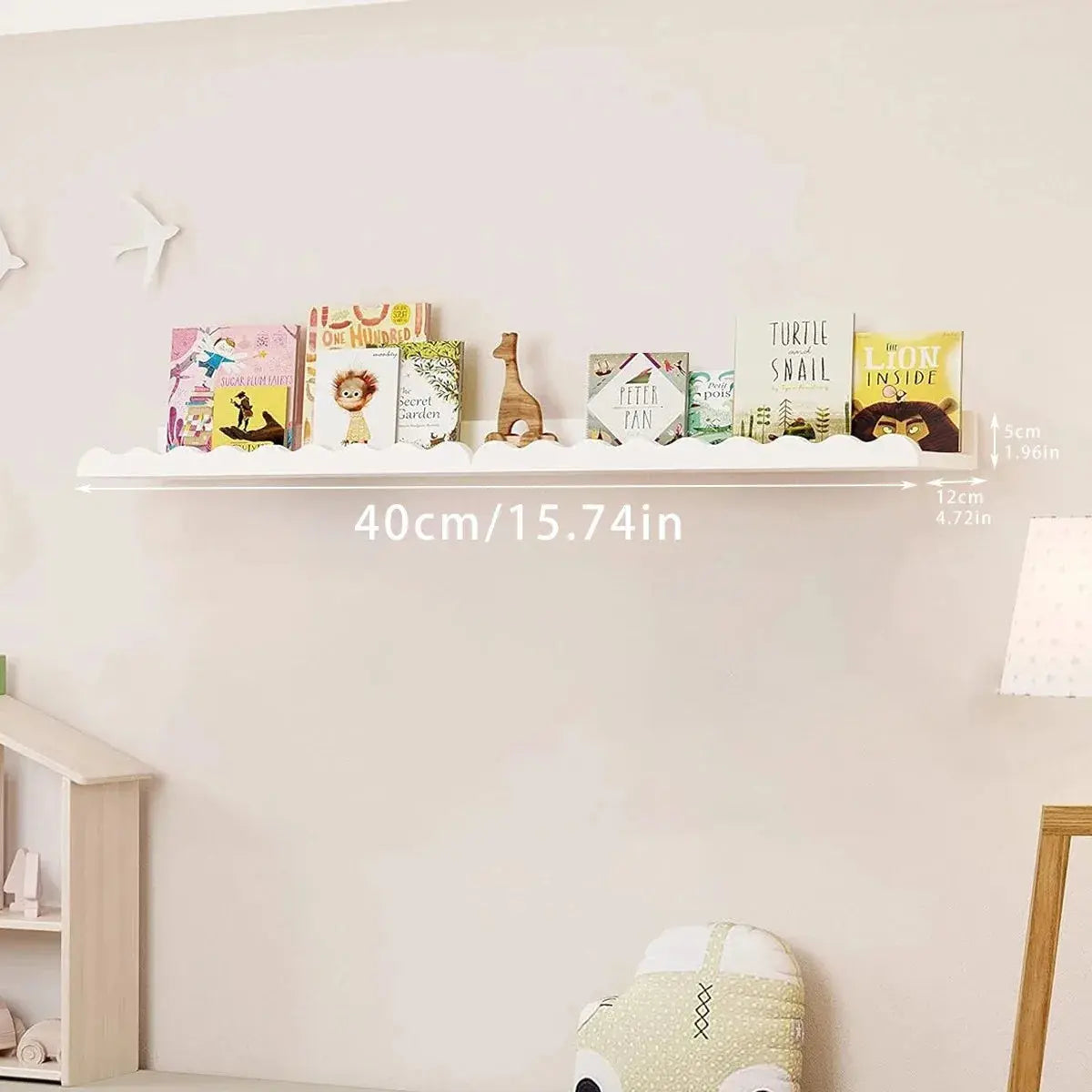 Wooden Wavy Wall Mounted Shelf  Product variant