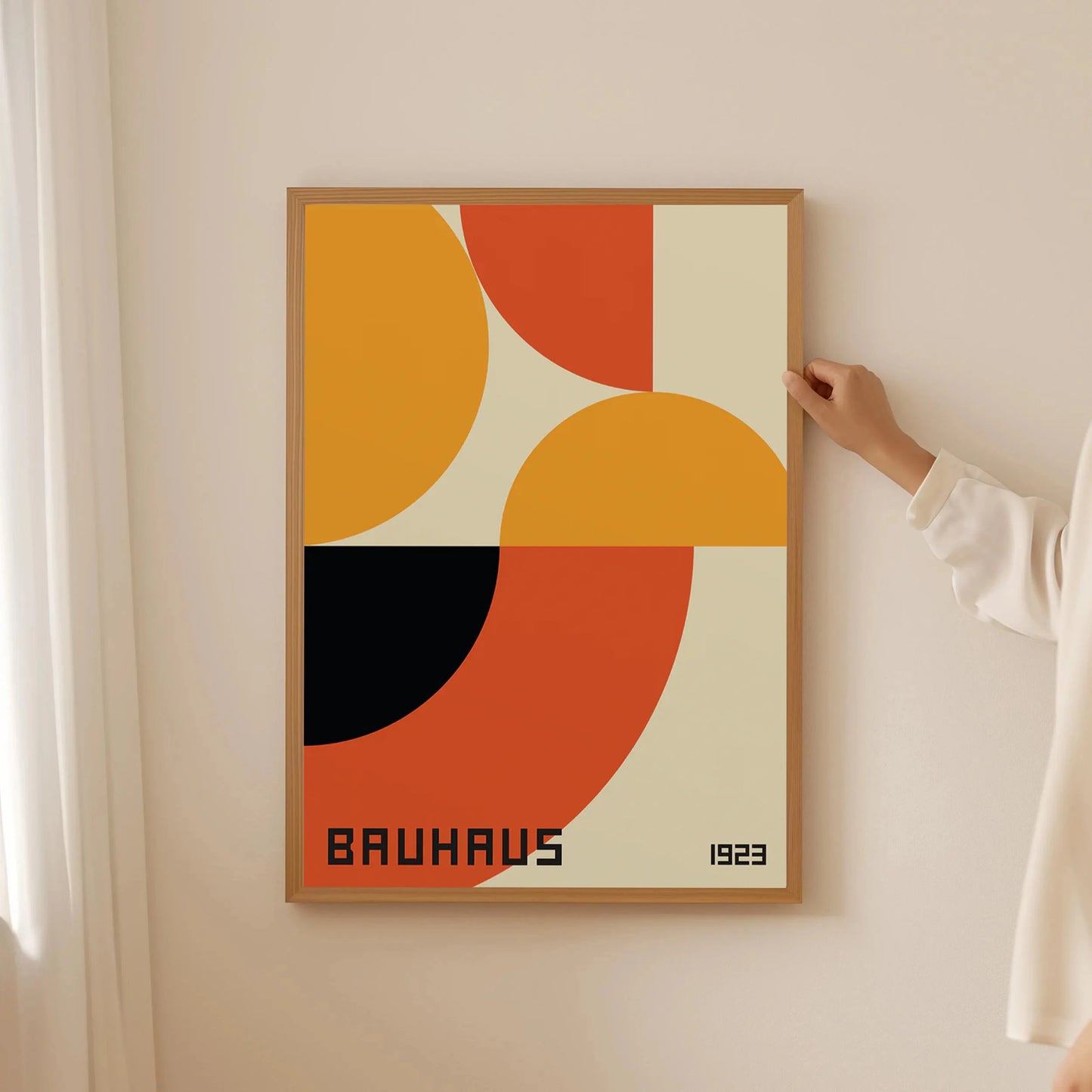 Circle & Lines Bauhaus Poster