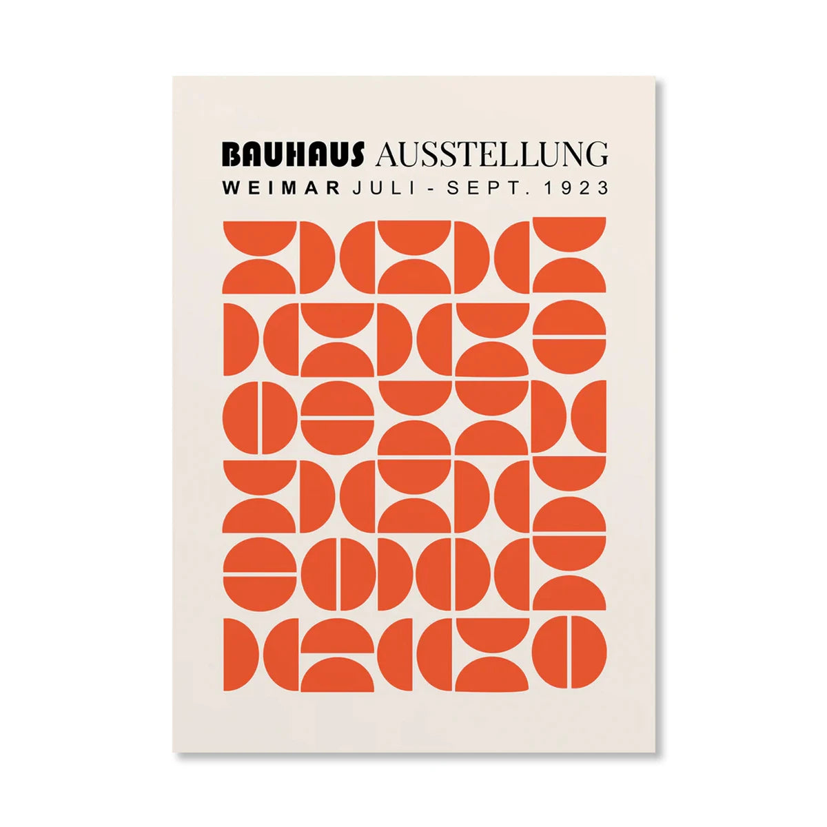 Circle & Lines Bauhaus Poster