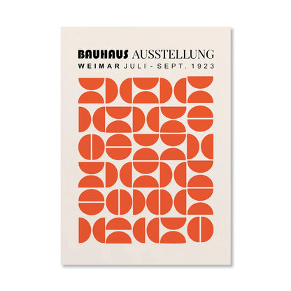 Circle & Lines Bauhaus Poster