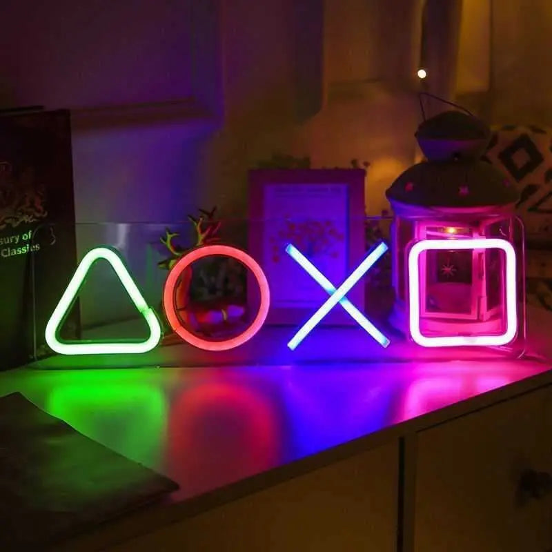 Neon Sign Custom Game Icon Light for Wall Hanging Atmosphere Playstation Lamp LED Colorful Lighting Room Bar Club Player Decor  Product variant