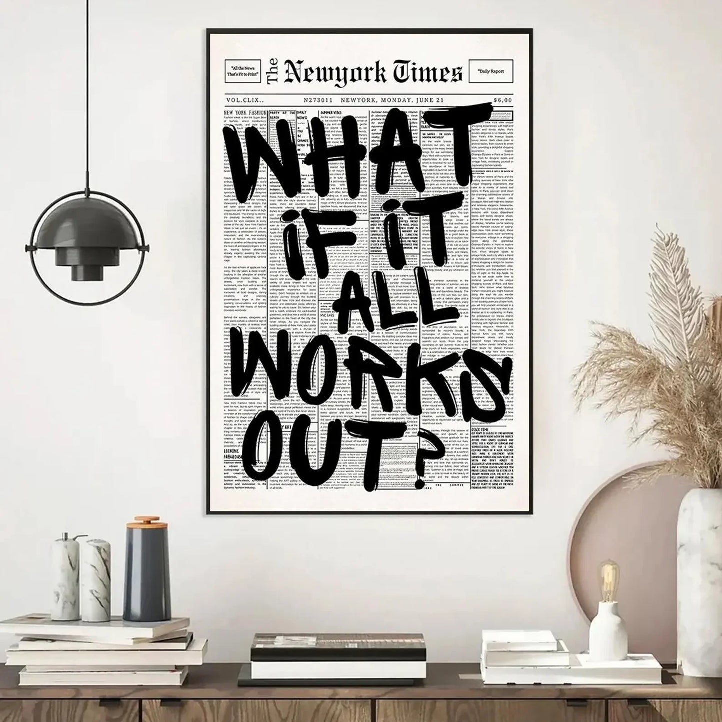 What If It All Works Canvas Poster