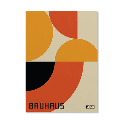 Circle & Lines Bauhaus Poster