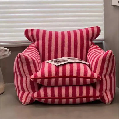 Red Striped Lazy Sofa Chair  Product variant