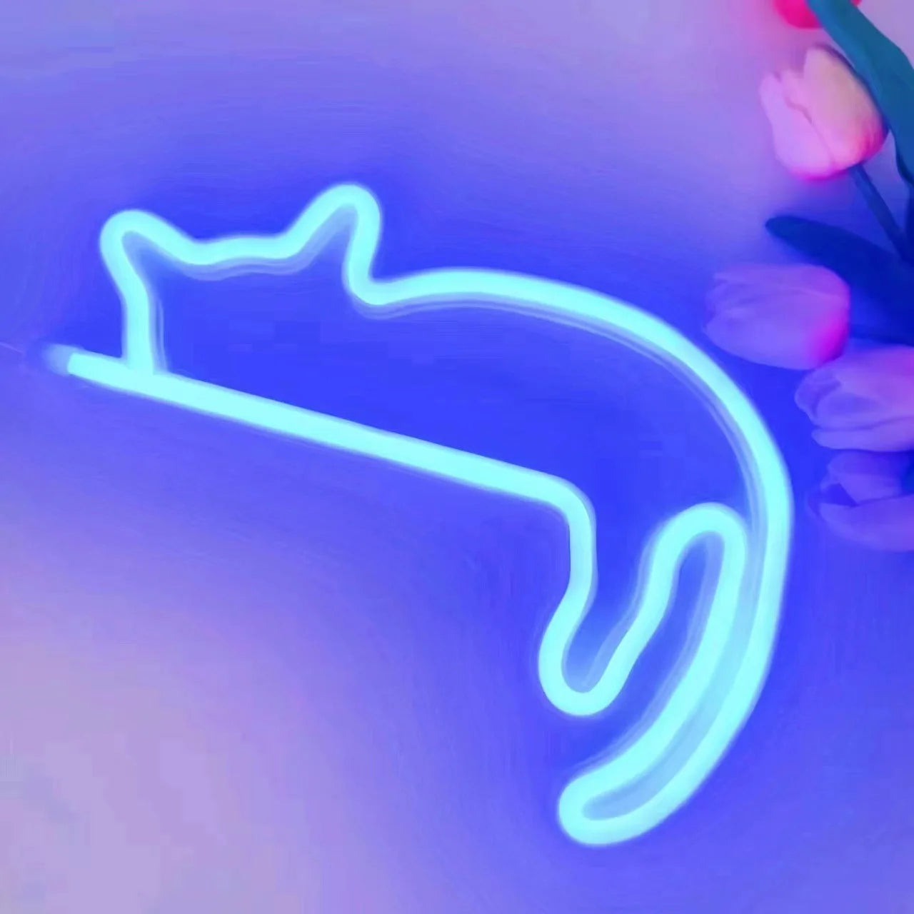 Cat Shaped Neon LED Sign
