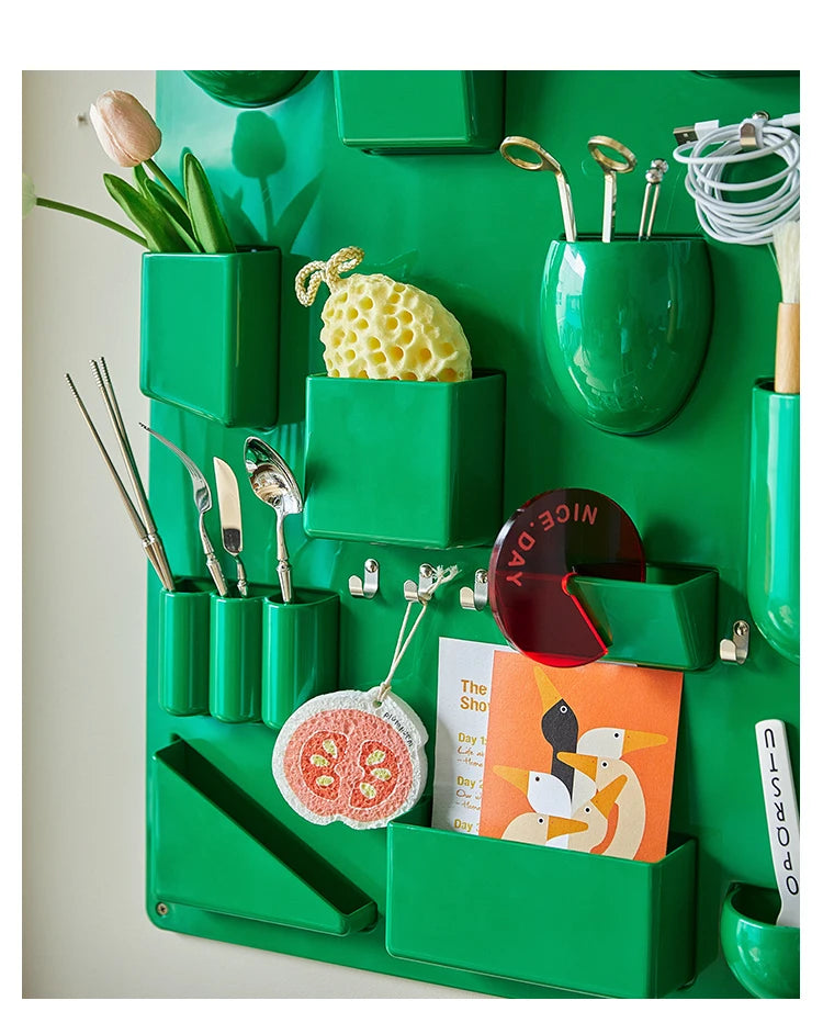 Wall-Mounted Colorful Storage Rack