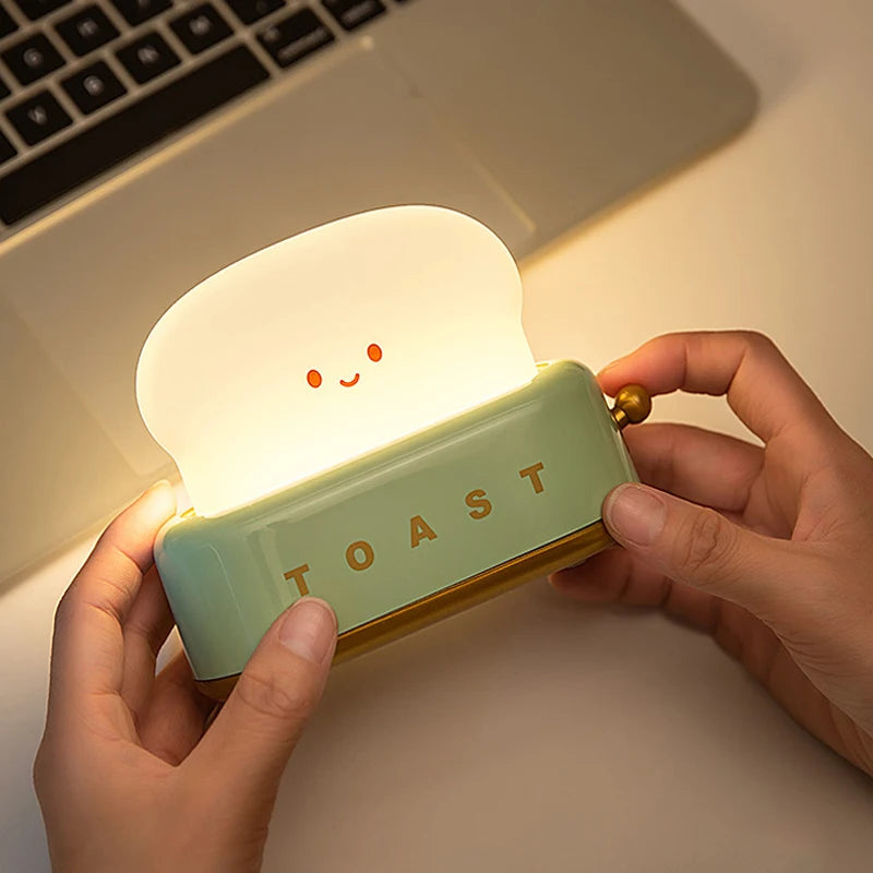 Cute Toast ABS Night Light