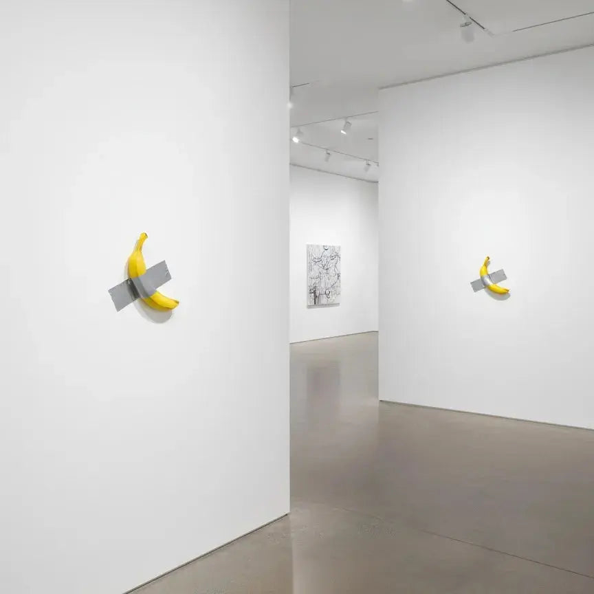Banana Taped To Wall Art Piece  Product variant