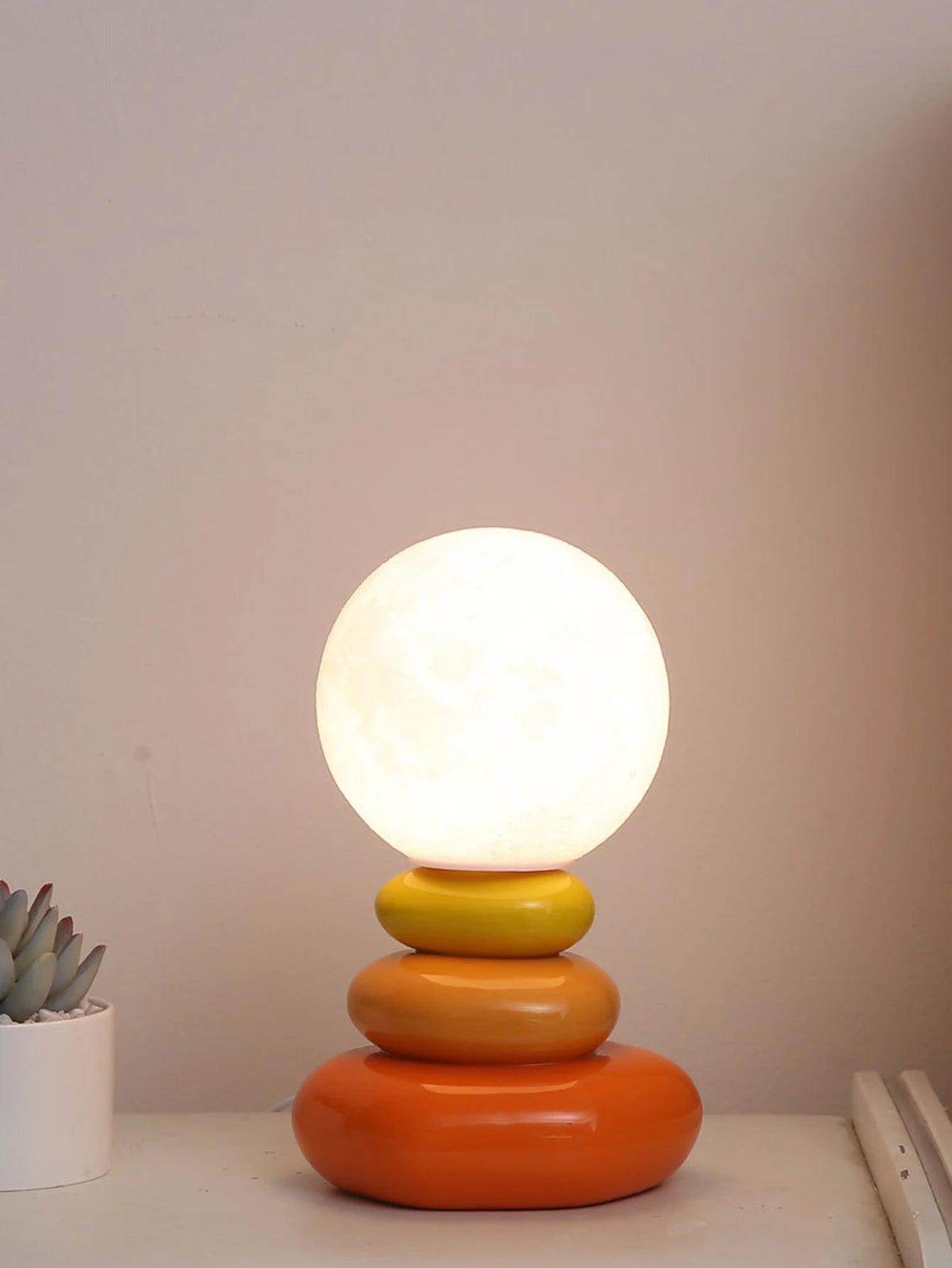 Ceramic Stacked LED Table Lamp
