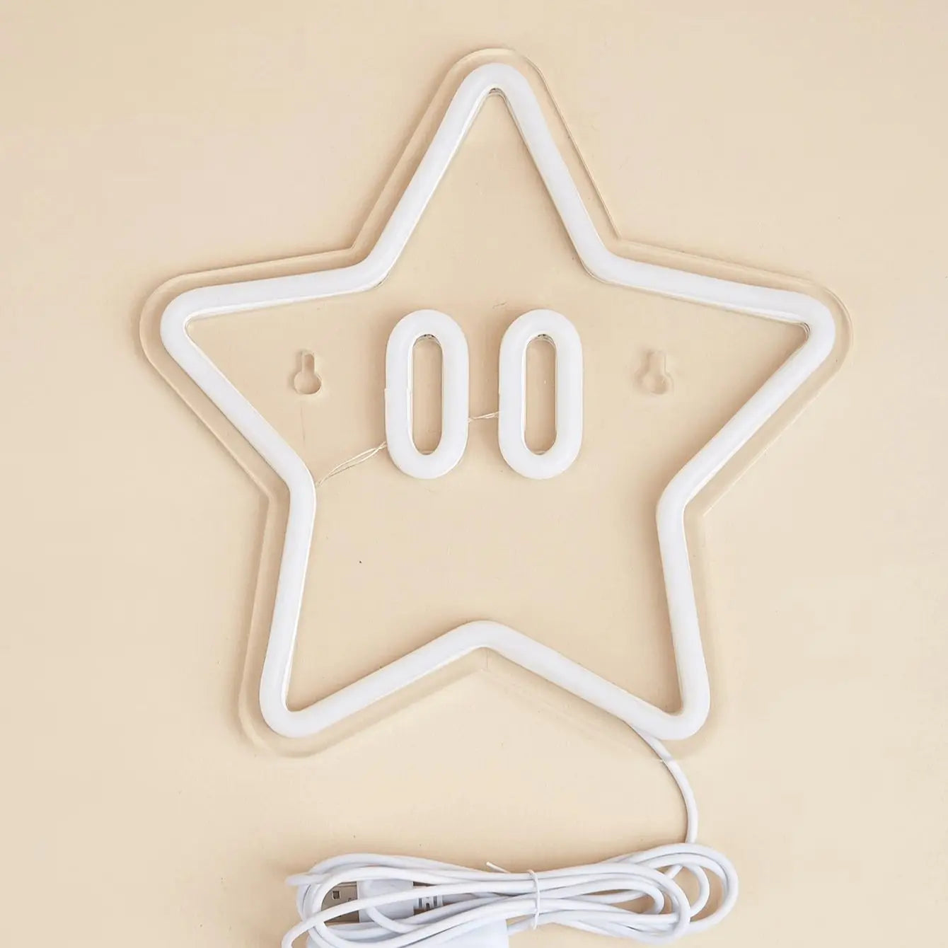 Chi-Buy 1PC Cartoon Star Shape LED Neon Sign USB Powered Wall Decoration Neon Light Signs Suitable For Party, Wedding  Product variant