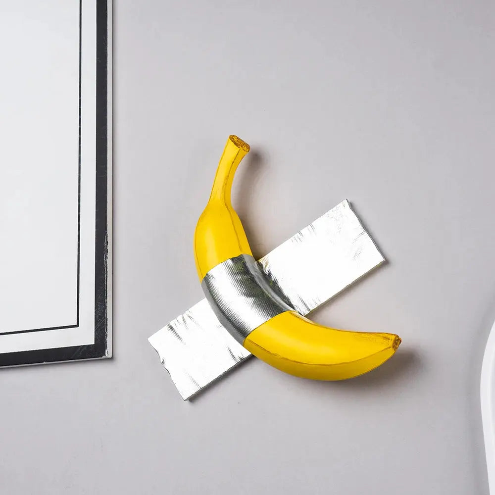 Banana Taped To Wall Art Piece  Product variant