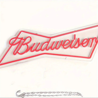 budweiser logo beer bar Neon Signs  Bar Neon Beer Light Sign for Wall Decor , for Man Cave Bedroom Shop Beer Club Pub Bistro  Product variant
