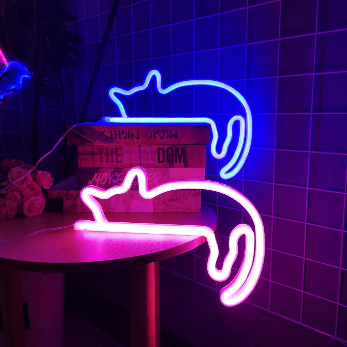 Cat Shaped Neon LED Sign