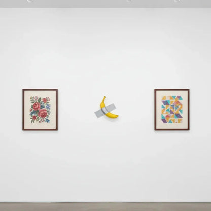 Banana Taped To Wall Art Piece  Product variant