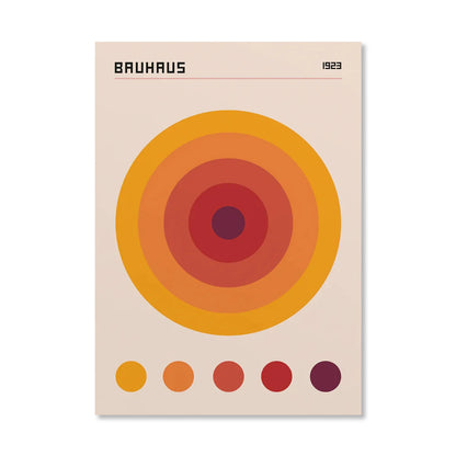 Circle & Lines Bauhaus Poster