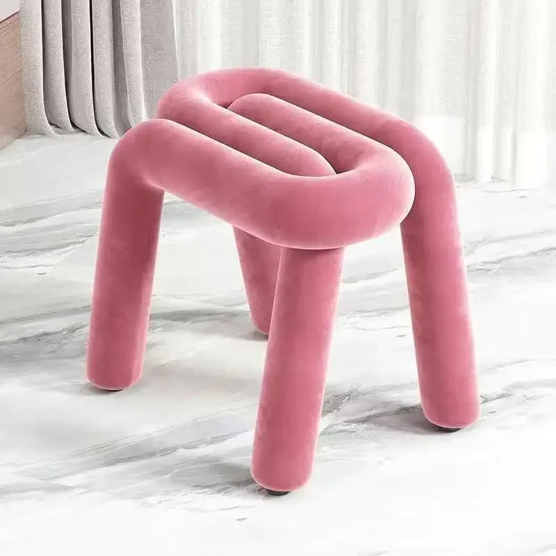 Flannel Makeup Vanity Chair
