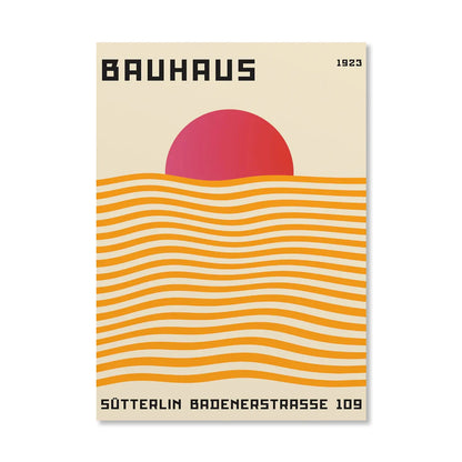 Circle & Lines Bauhaus Poster