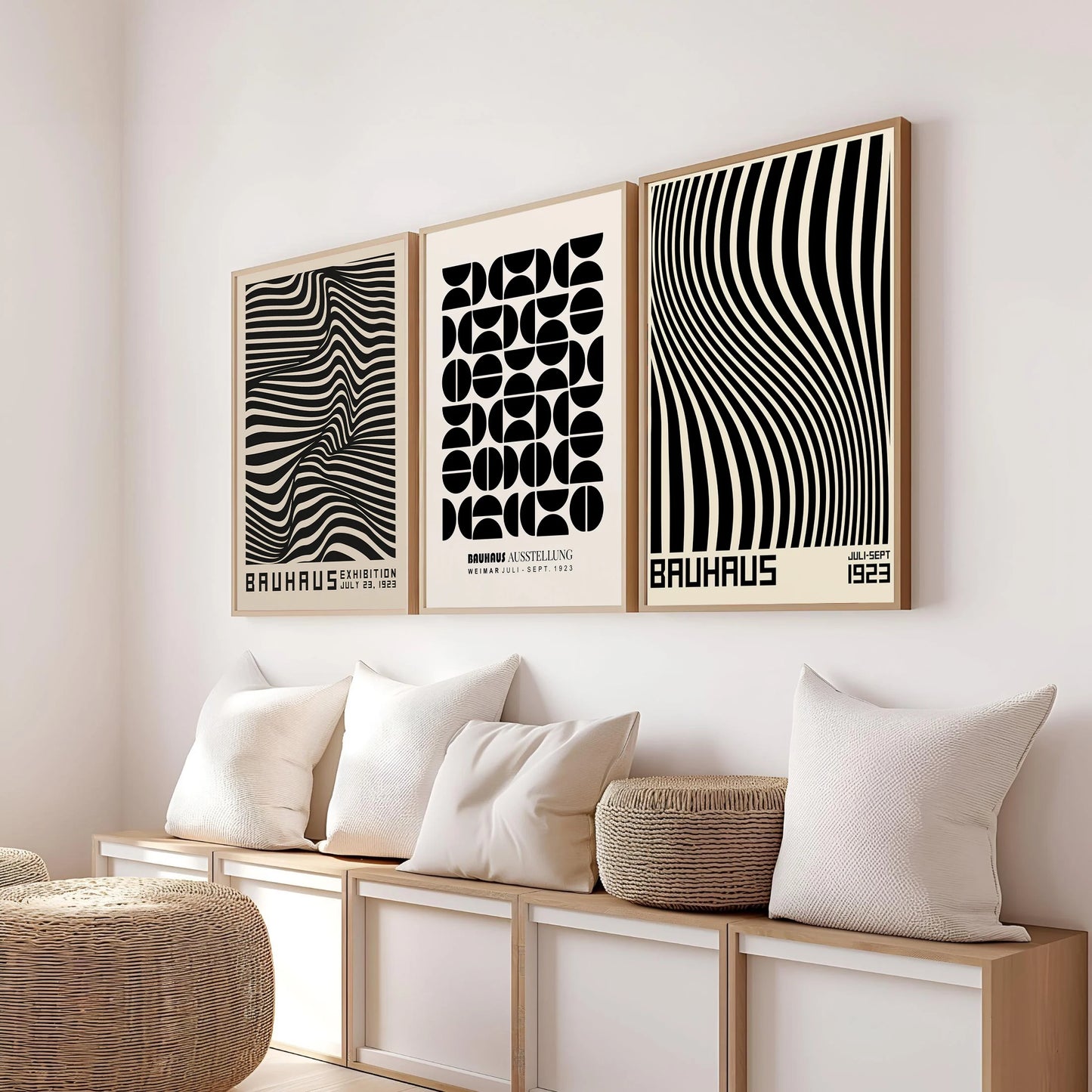 Translucent Shapes Bauhaus Poster