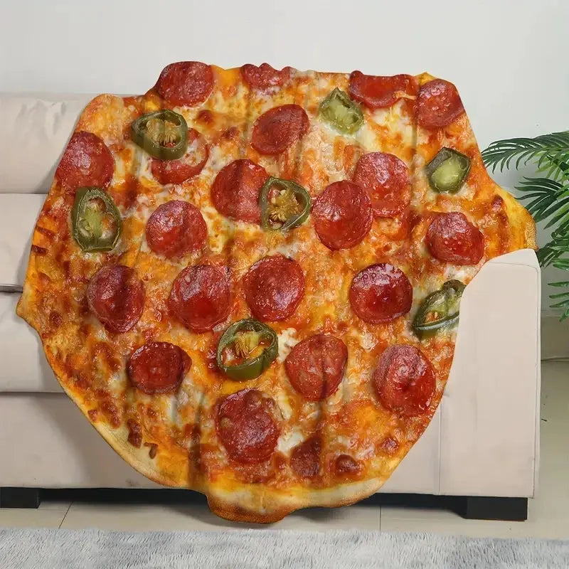 Soft Flannel Pizza Blanket  Product variant