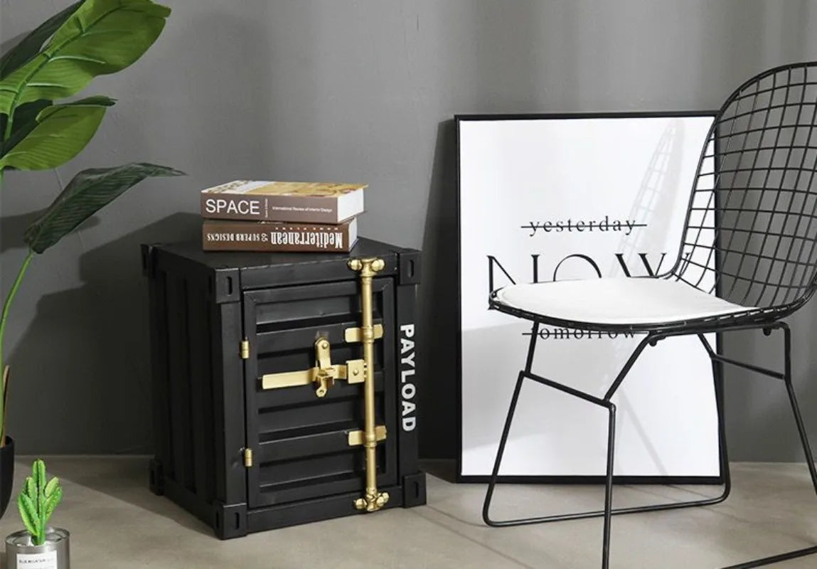 Industrial Container Nightstand