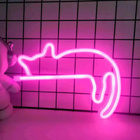 A cat pink