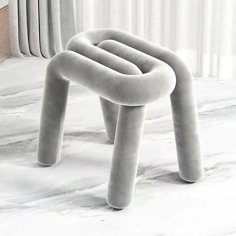 Flannel Makeup Vanity Chair