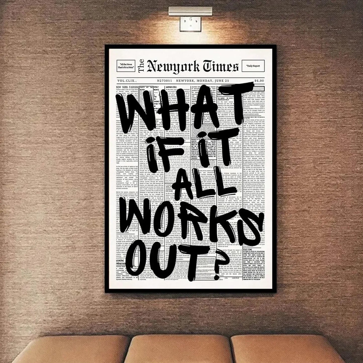 What If It All Works Canvas Poster