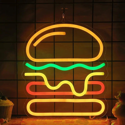 LED Burger Neon Sign  Product variant